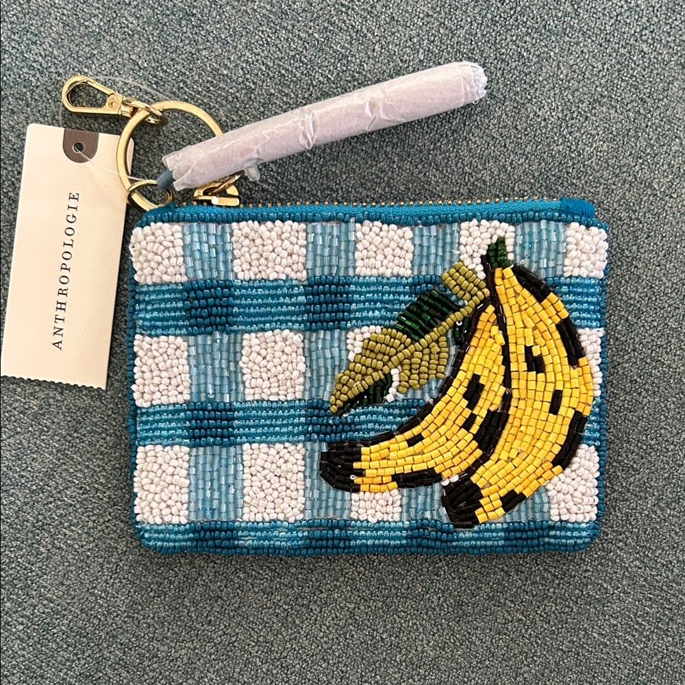 Anthropologie
Beaded Coin Purse 'Banana' Picnic Edition